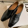 size 34-40 Women Pumps Platforms Genuine Leather Pointed Toe Loafers Spring Summer Slip On Shoes Leisure comfortable soft Ins 1