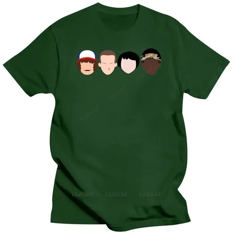 thumbnail image 1 of S Stranger Faces T-Shirt - GIFT BOX SET STRANGER ELEVEN THINGS HORROR DVD Short Sleeves T Shirt Top Tee Basic Tops, 1 of 5