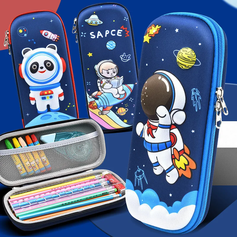 3D Pencil Case Kawaii Cute Large Capacity Pen Box Back to School Supplies Organizer Korean Japanese Stationery Estuche