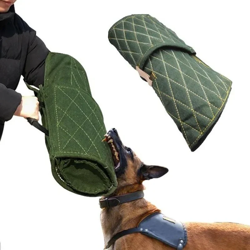 Practical Stable Interactive Play Durable Jute Training Young Arm Protection Safety Pet Dog Bite Sleeve With Handle Thickened
