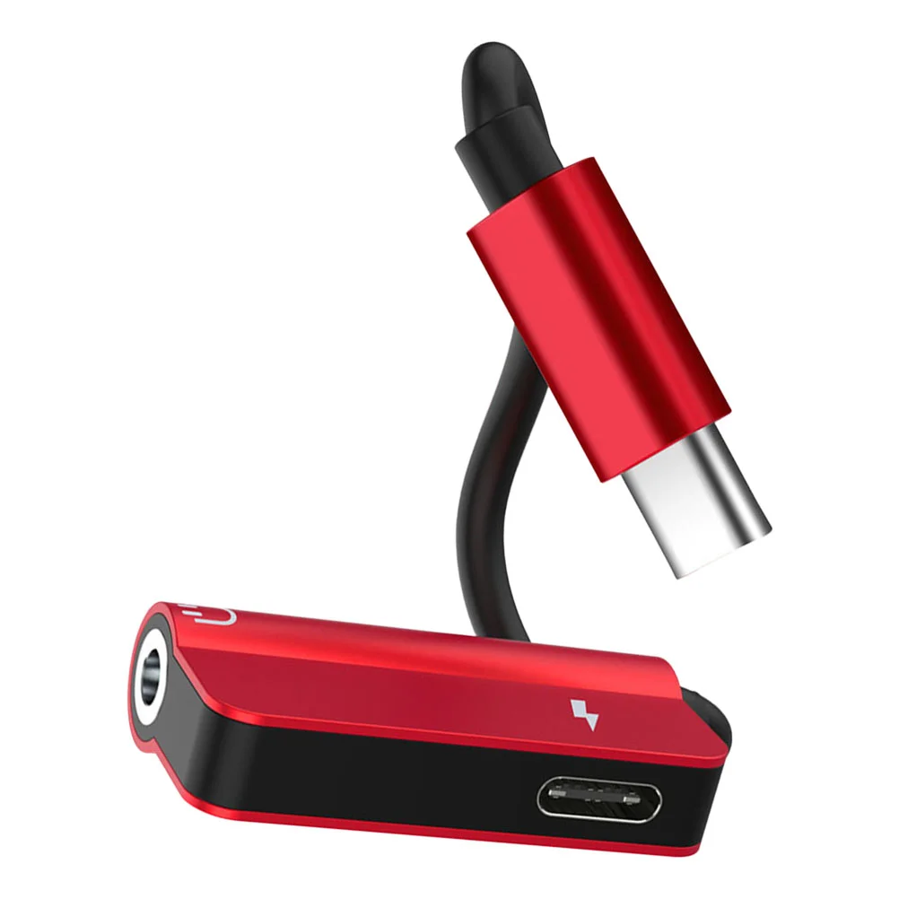 

Audio Cable Adapter Type-C Headphone Compact Headset Alloy Shell Multi-functional 35mm 2-in-1
