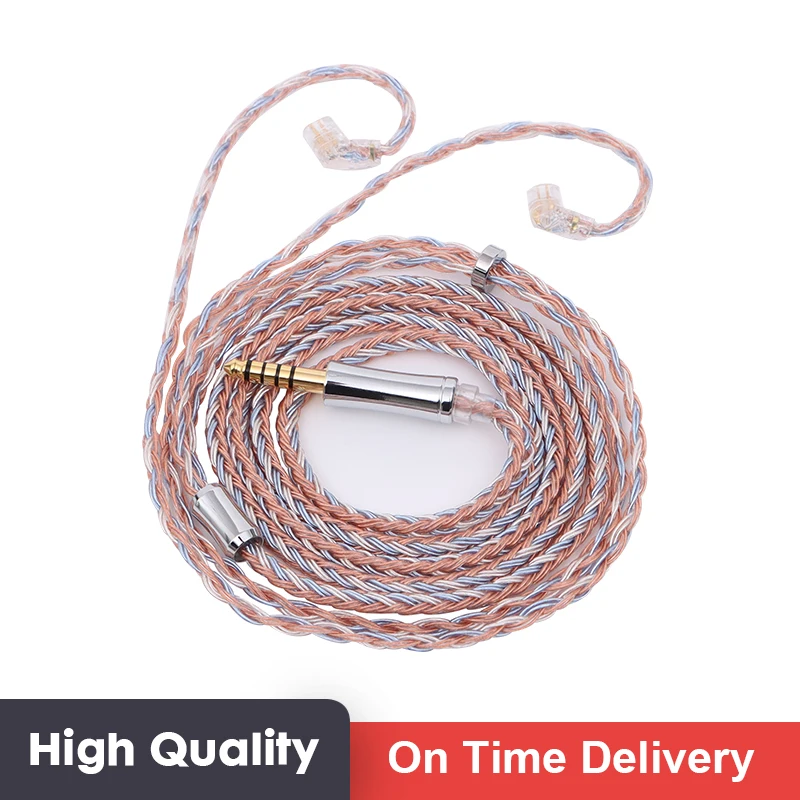 

XINHS 16 Core Silver Plated HIFI Earphones Upgrade Cable 2.5/3.5/4.4mm MMCX/2Pin Connector