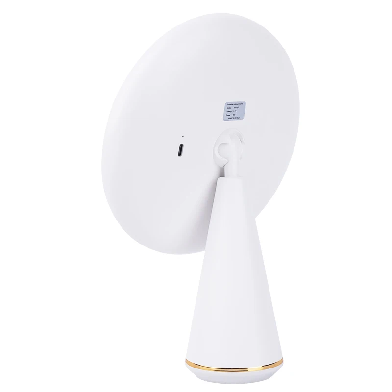 LED vanity mirror intelligent adjustable three-color light vanity mirror desktop fill light one touch charging model