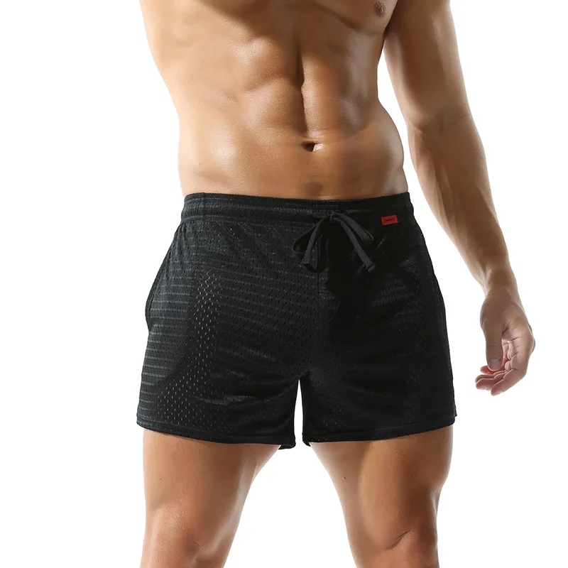 Mens Casual Sport Gym Fitness Running Shorts Mesh Breathable Summer Training Workout Jogging Shorts Male Home Loose Pants bodybuilding shorts sports pants