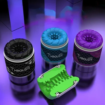 Male Masturbator Double Hole Double Head Aircraft Cup Masturbation Cup Sex Toys Products Shop Masturbate 1