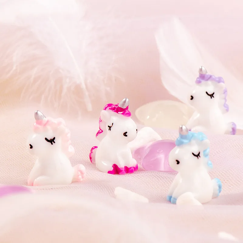 8 Pcs Flying Unicorn Cake Toppers - Miniature Horse Figurines For Fairy Garden & DIY Crafts - View #4