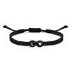 96264-329f70.jpg 26 lettres initiales coeur Bracelets à la main réglable A-Z nom tressé Bracelets pour femmes hommes amitié bijoux