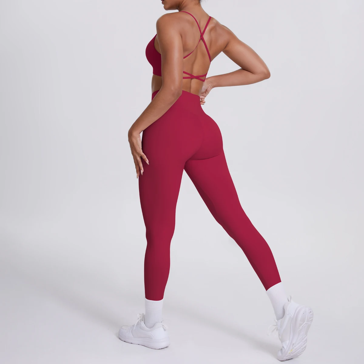 Women's Yoga Suit – Seamless Sports Bra & High Waist Leggings | Breathable Quick Dry Activewear