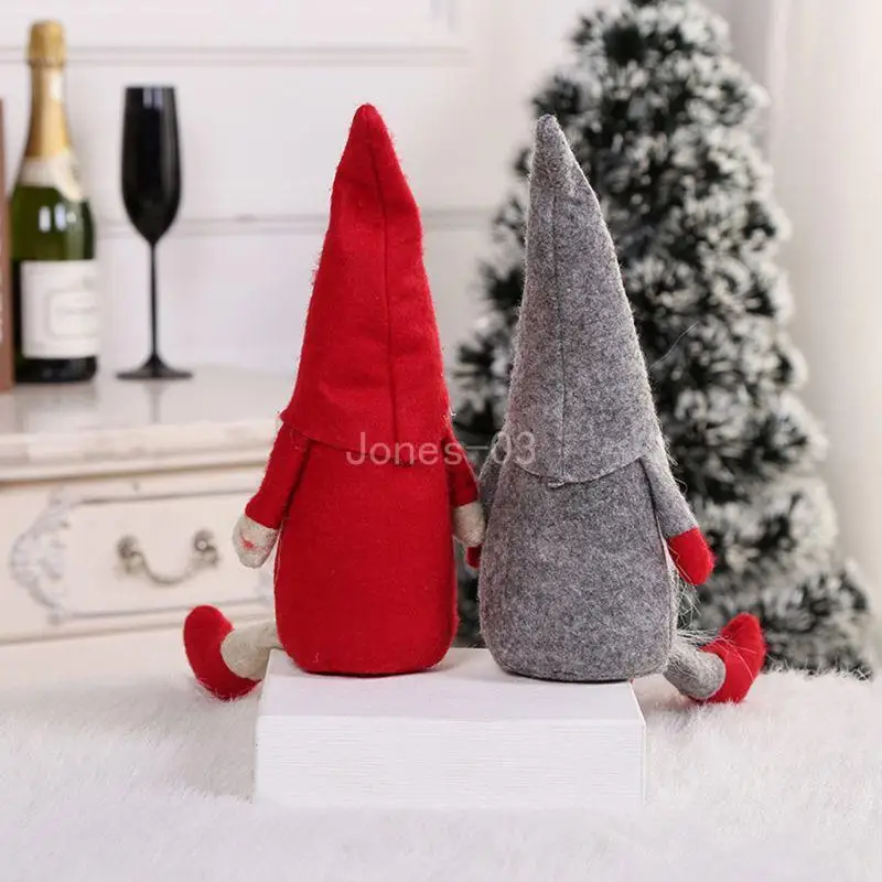 

Q6PE 3pcs/set Merry Christmas Long Hat Swedish Santa Gnome Plush for Doll Ornaments D