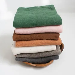 Newborn Photography Props Wool Felt Wrapped Placemat Bedding Blanket Infant Children Photo Shoot Baby Wrapping