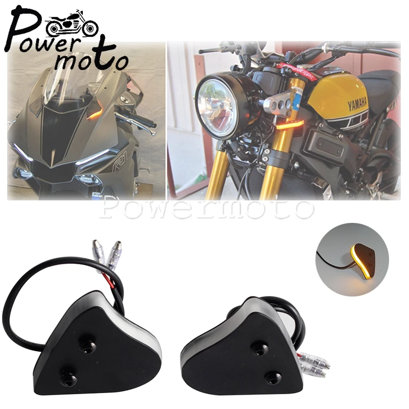 Fairing Plastic Indicator Lamps Mirror Block Off Turn Signals Led Lights For Yamaha R1 R1S R1M 2015-2019 Motorcycle Accessories