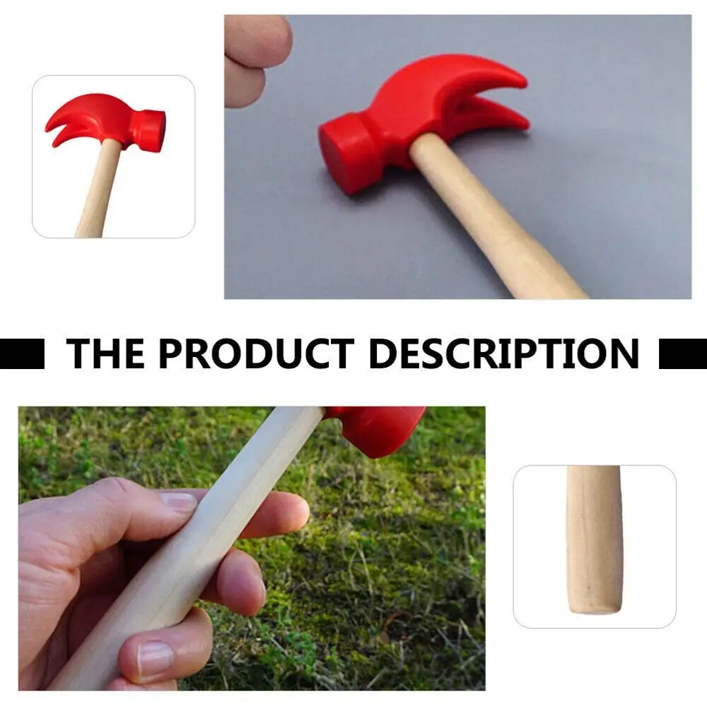 For Kids Wooden Knocking Toys Children Hammer Claw Hammer Toy Simulation Maintenance Tools