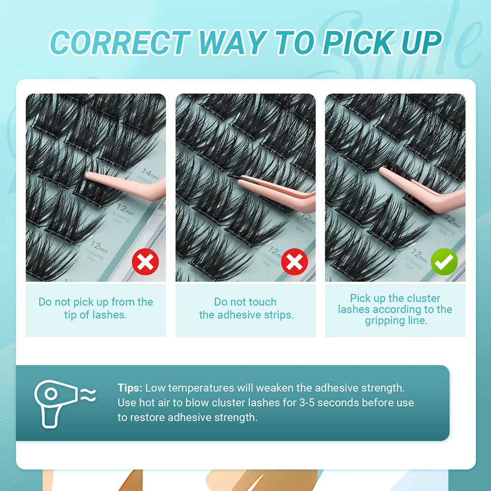 Self Adhesive Eyelashes Cluster Lashes 0.07C Curl 10-16mm DIY Lash At Home Extension NO Glue Needed Volume Style for NAGARAKU SA002 eyelash extensions,fake eyelashes,eyelash extension,eyelash extension lashes,false eyelashes