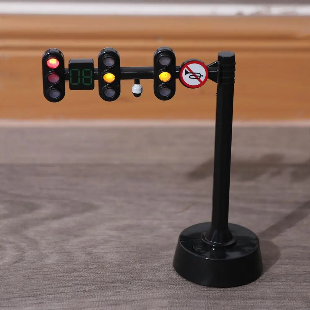 Safety Traffic Toy Light Signs Model Traffic Mini Stop Model Toys Simulation Mini Traffic Light Building Blocks Children Toys