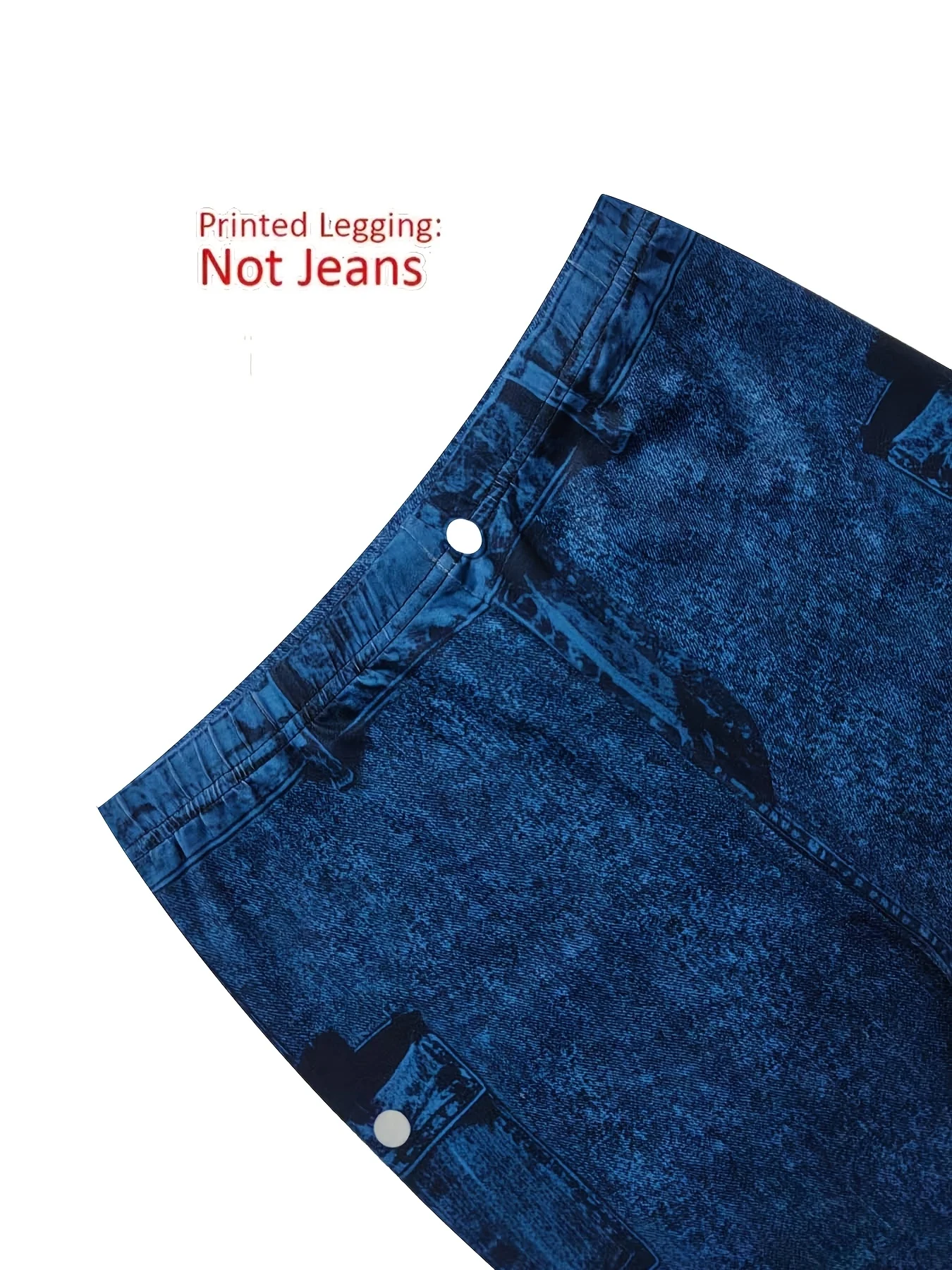 【Non-Denim】Women's Faux Denim Print Leggings, Sports Casual Skinny Pants, Thin Soft Skin-Friendly Yoga Pants, All-Season Long Pa 5