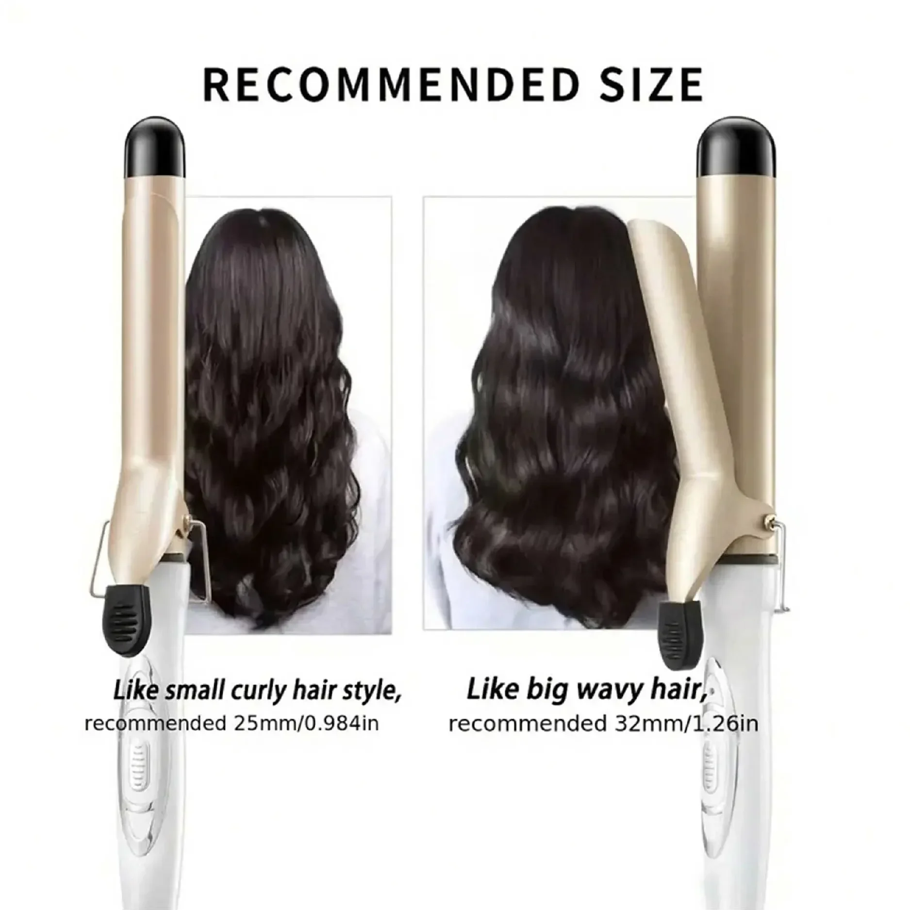 Portable curling iron, convenient for wave and curling styling tools, easy to use, perfect for styling anytime, anywhere