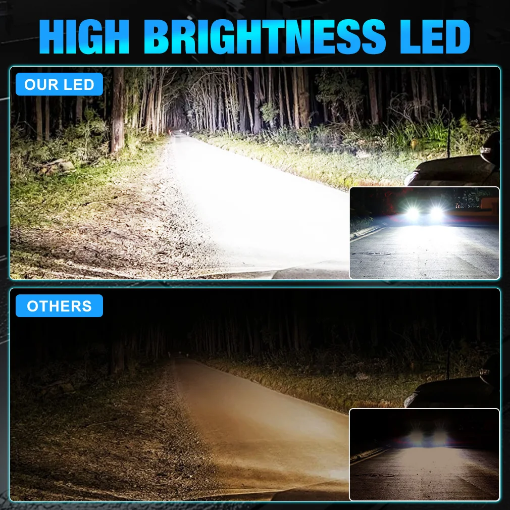 H7 LED 자동차 헤드라이트 상향등 하향등 헤드램프 캔버스 에러프리 12V H7 LED CSP 칩 자동차 주행등 12V 6000K