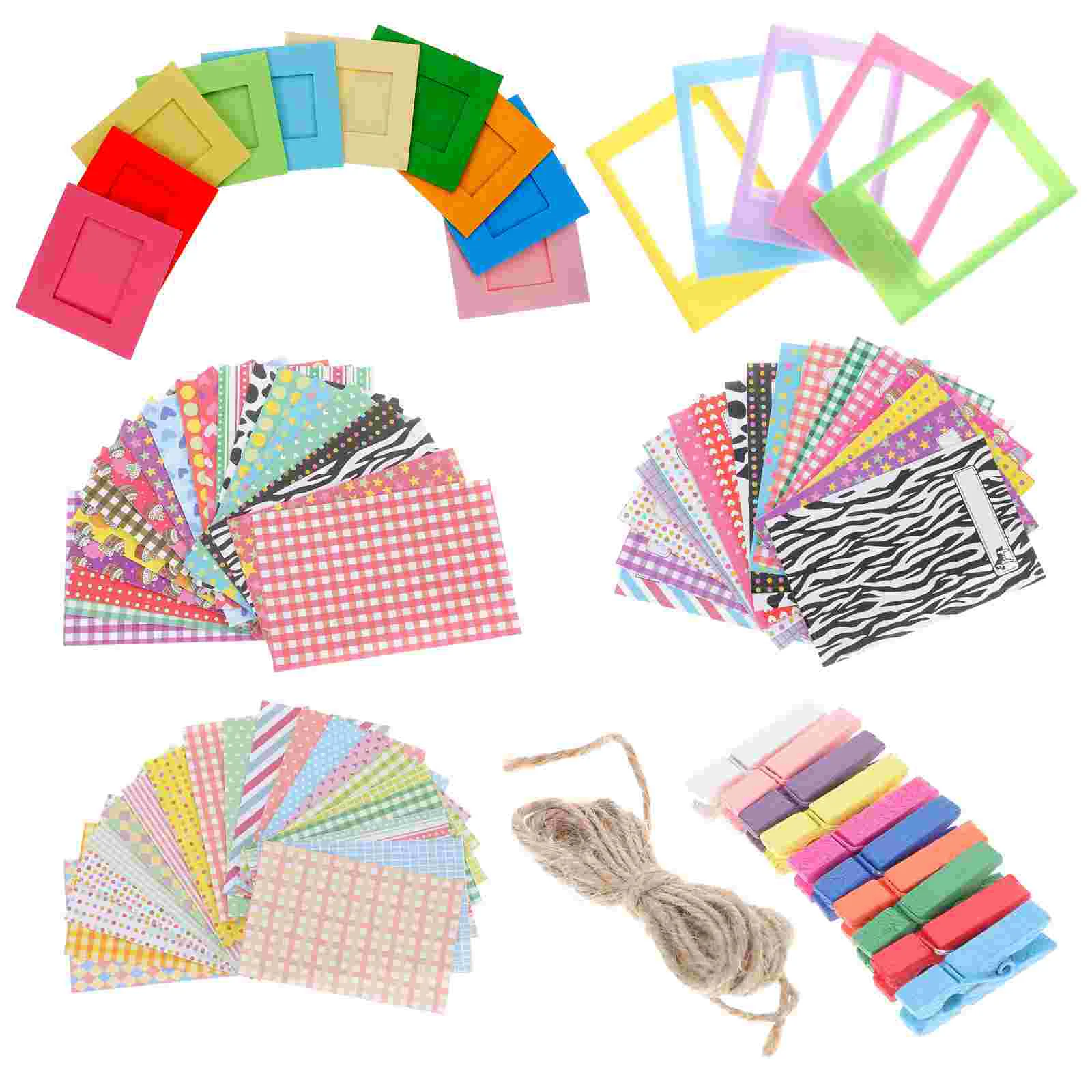 

1 Set Photo Instant Films Frame Stickers Hanging Frame Set Compatible with mini9/8/8+