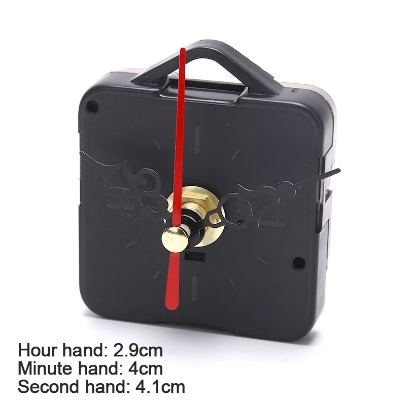 Wall Clock Movement Quartz Clock Movement 1Set Plastic Aluminum Quartz Clock Movement Mechanism Hands