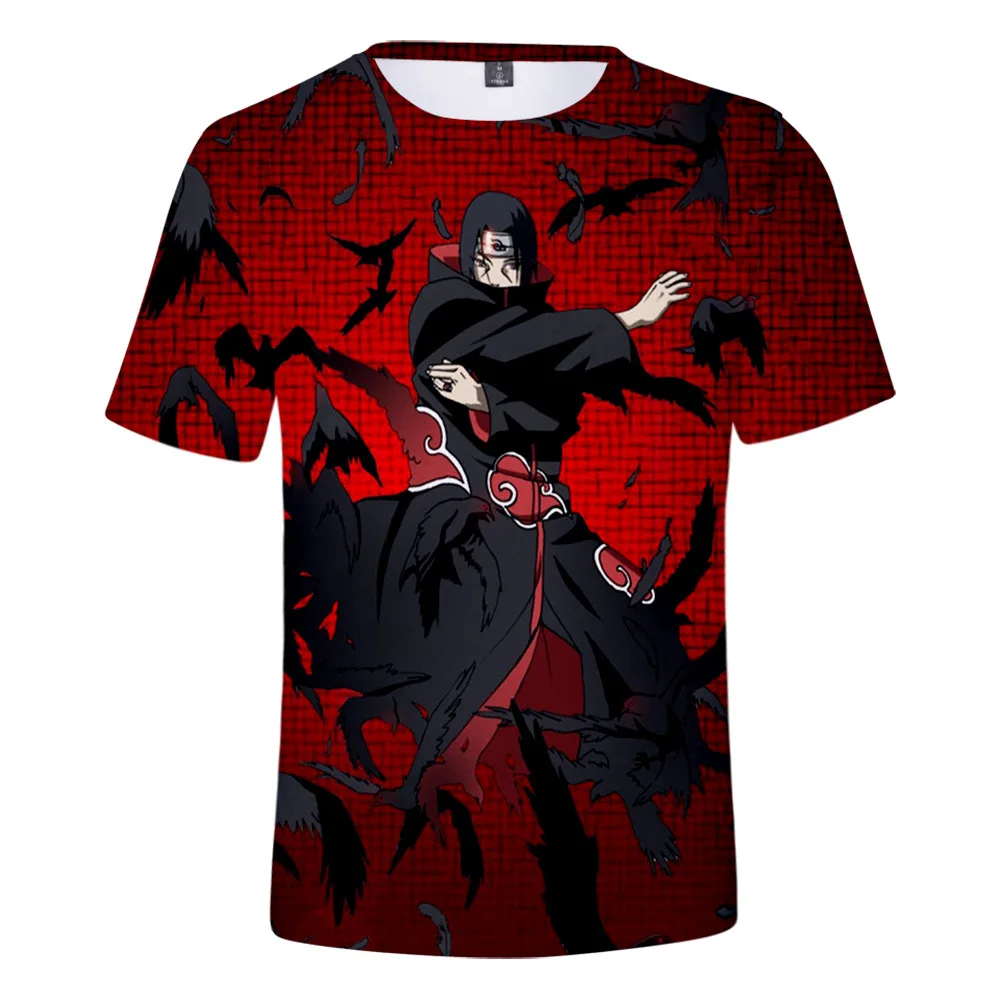 Camiseta dupla face naruto akatsuki infantil