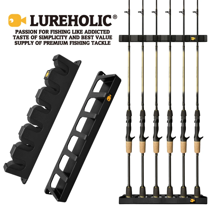 Lureholic Fishing Vertical 6rod Rack Fishing Pole Holder Rod Holders