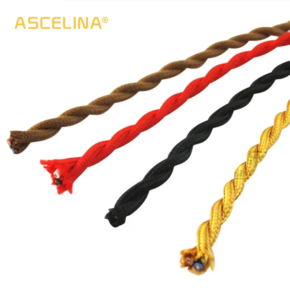 

Wholesale Price Copper Wire 3m/lot 2x0.75 Color Vintage Fabric Cable Copper Conductor Eletrical wire Twisted cable For Lamp