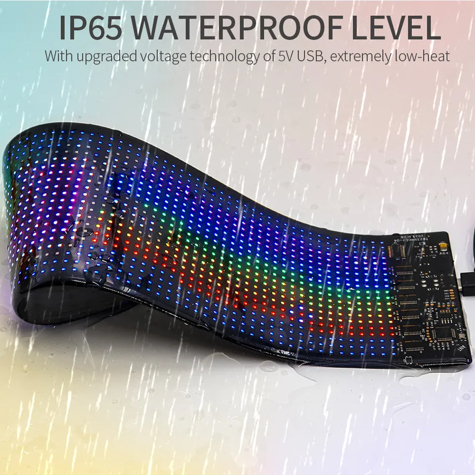 Bluetooth Programmable LED Programmable RGB LED Matrix Panel - 16x32 ...