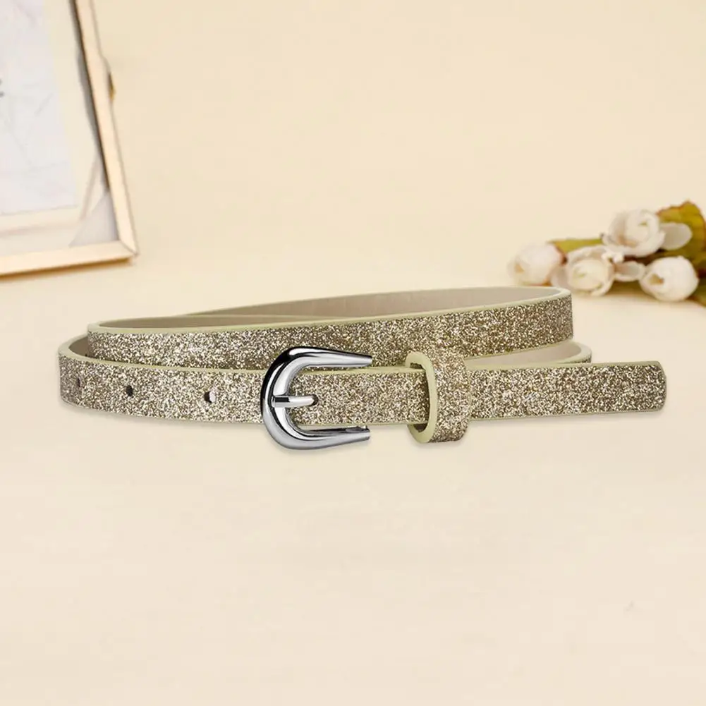 Children Dreamy Belt Kids Sequin Belt Stylish Kids with Multi Holes Design Sequin Decorated for Jeans for Children