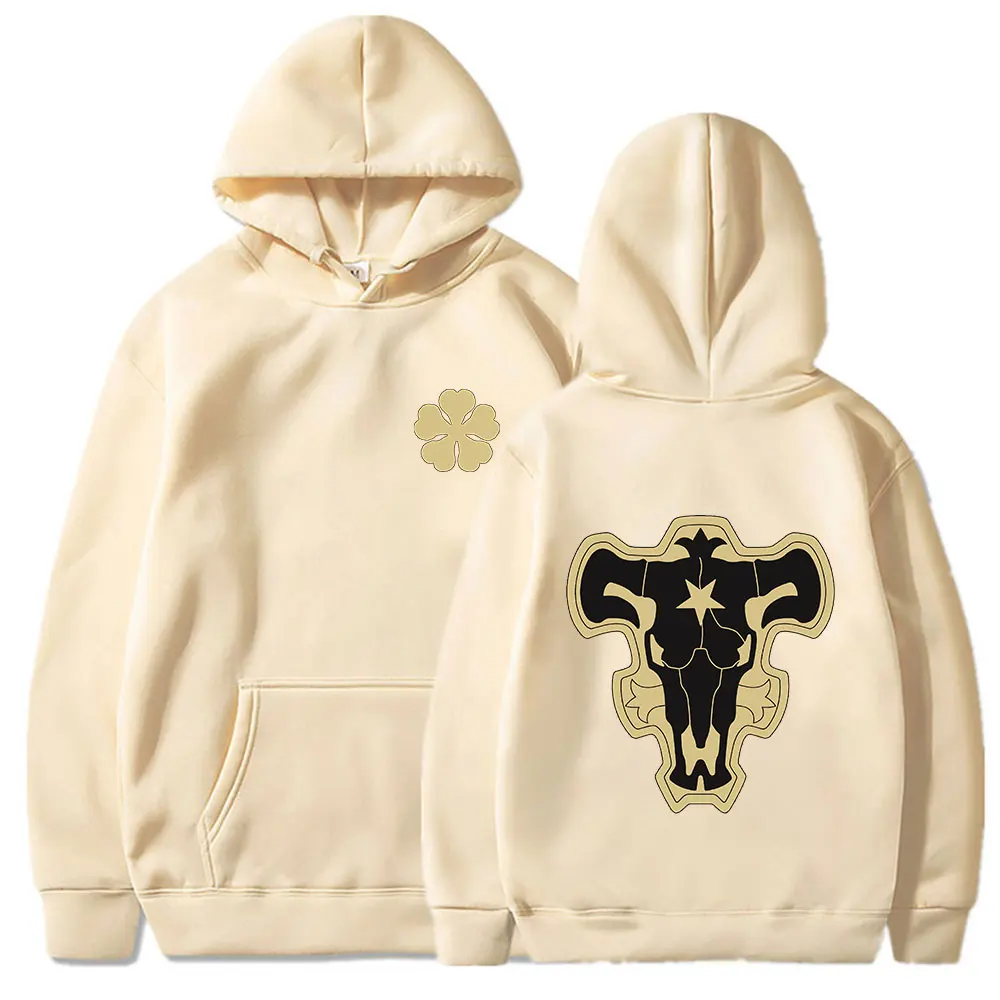 Anime Black Clover Hoodies Graphics Harajuku Men Women Running Sport Pullover Workout GYM Causal Sweatshirt Hooded Unisex