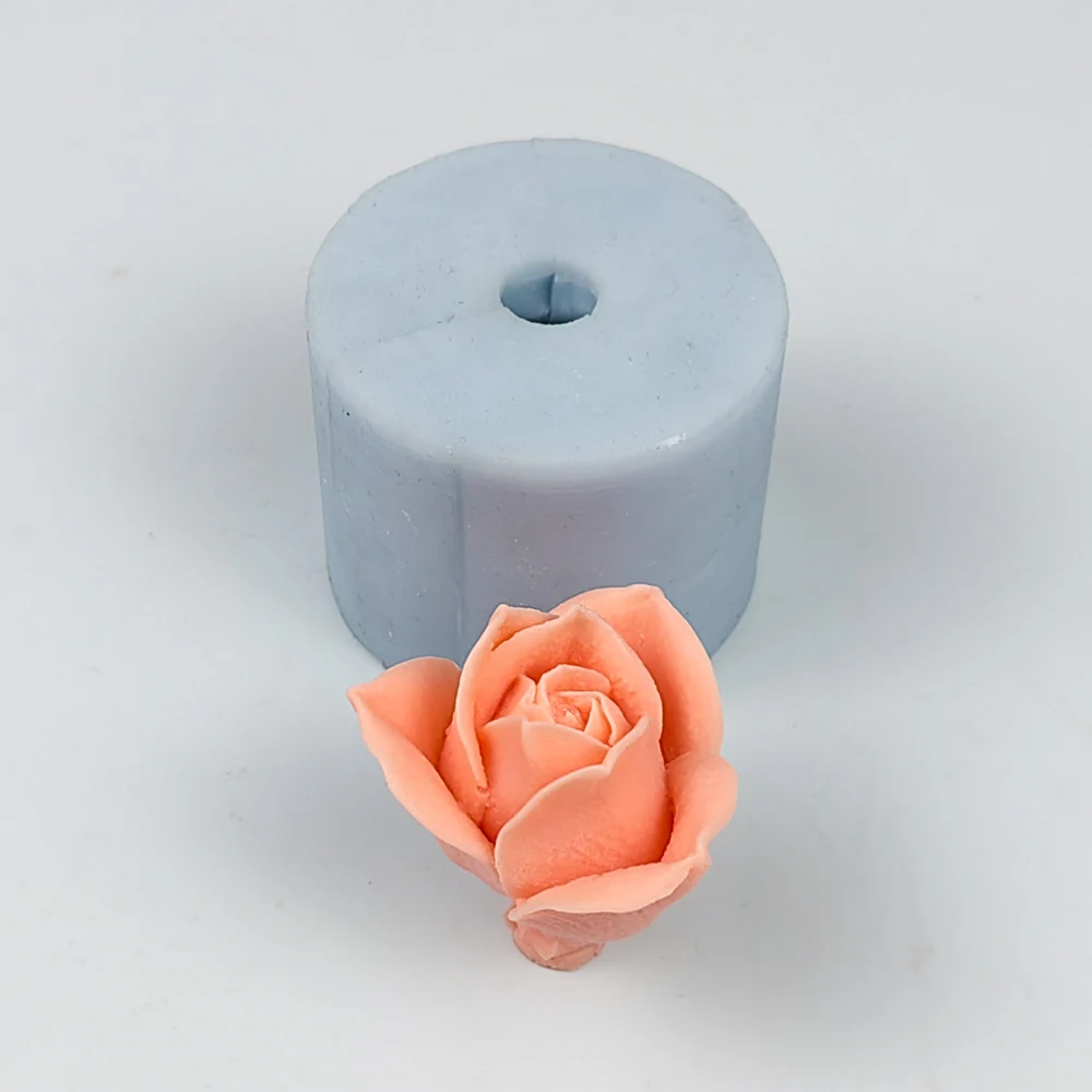 HC0441 PRZY3D Rose Flower Moulds Soap Molds Silicone Wedding Birthday