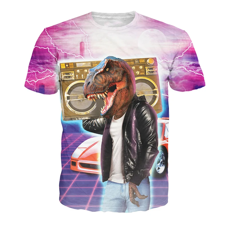 Cndeyike Men's 3D Print Graphic T-Shirt - Cool & Funny Design Tees - View #11