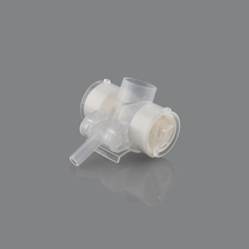 1/2/3/4 Pcs Medical Disposable Artificial Nose With Oxygen Input Port Humidification Tracheostomy Vent Heat Moisture Exchangers