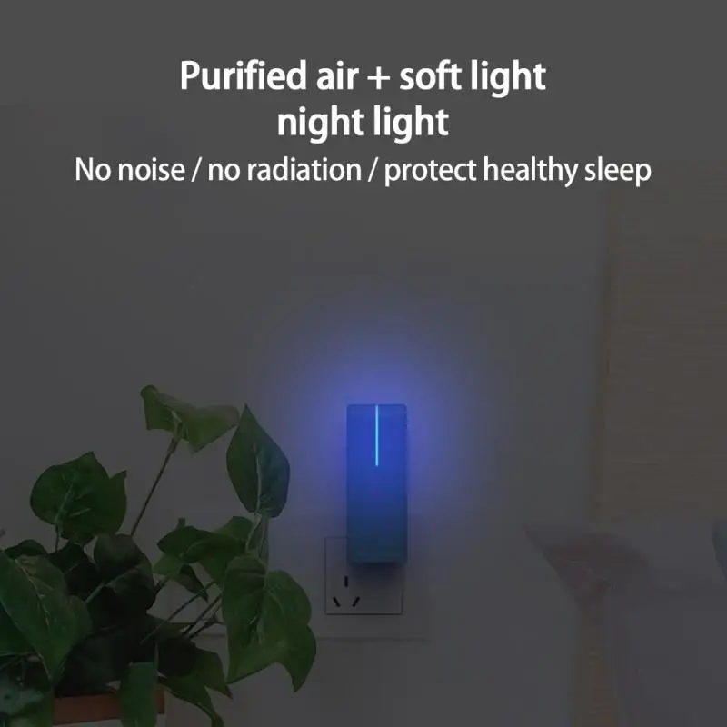 

Portable Mini Plug In Negative Ion Generator Air Purifier Cleaner Odor Deodorizer Remove Dust Smoke Formaldehyde for Home Toilet