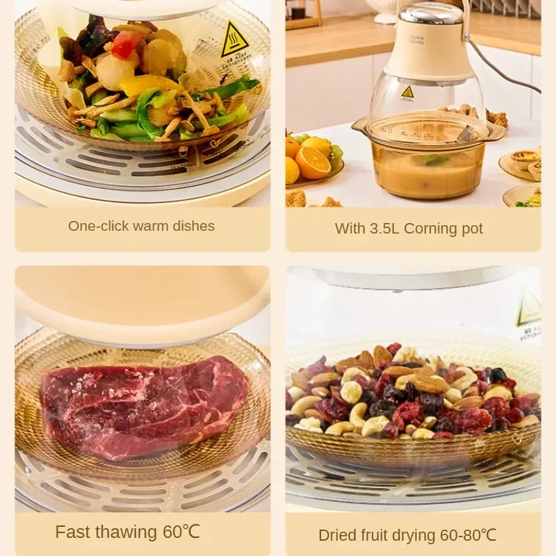 Air Fryer GenOptics Aura Essence Home Glass Visual Multi-Functional Large Capacity Deep Frying Pan Pizza Smart Home Appliances 3