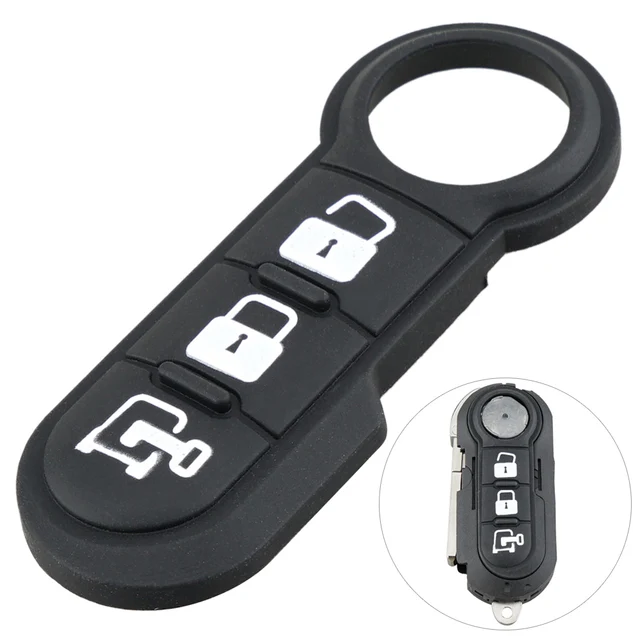 3 ปุ่มกุญแจรถรีโมทคอนโทรลพับเปลี่ยน Key SHELL Case Fit สําหรับ Fiat 500 PANDA Punto Bravo 6