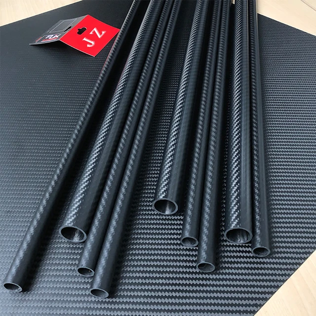 Tubo Carbonio 16 Mm - Fibra Di Carbonio 3K, Trasparente, Per Fai Da Te, Modellismo, Decorazione - Foto 10