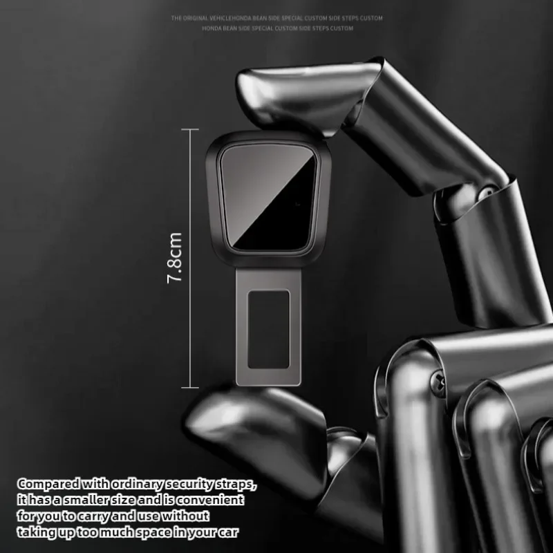 1/2PCS Car Seat Belt Clip Extender Safety Seatbelt Lock Buckle Plug Thick Insert Socket Extender Safety Buckle for Tesla Porsche