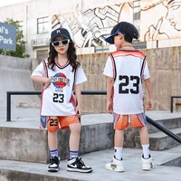 Maillot de Basket-ball pour Enfant Garçon et Fille, Chemise Confortable à vaccage Rapide, Survêtement Sportif, à la Mode, Uniformes de dehors d'Entraînement 2