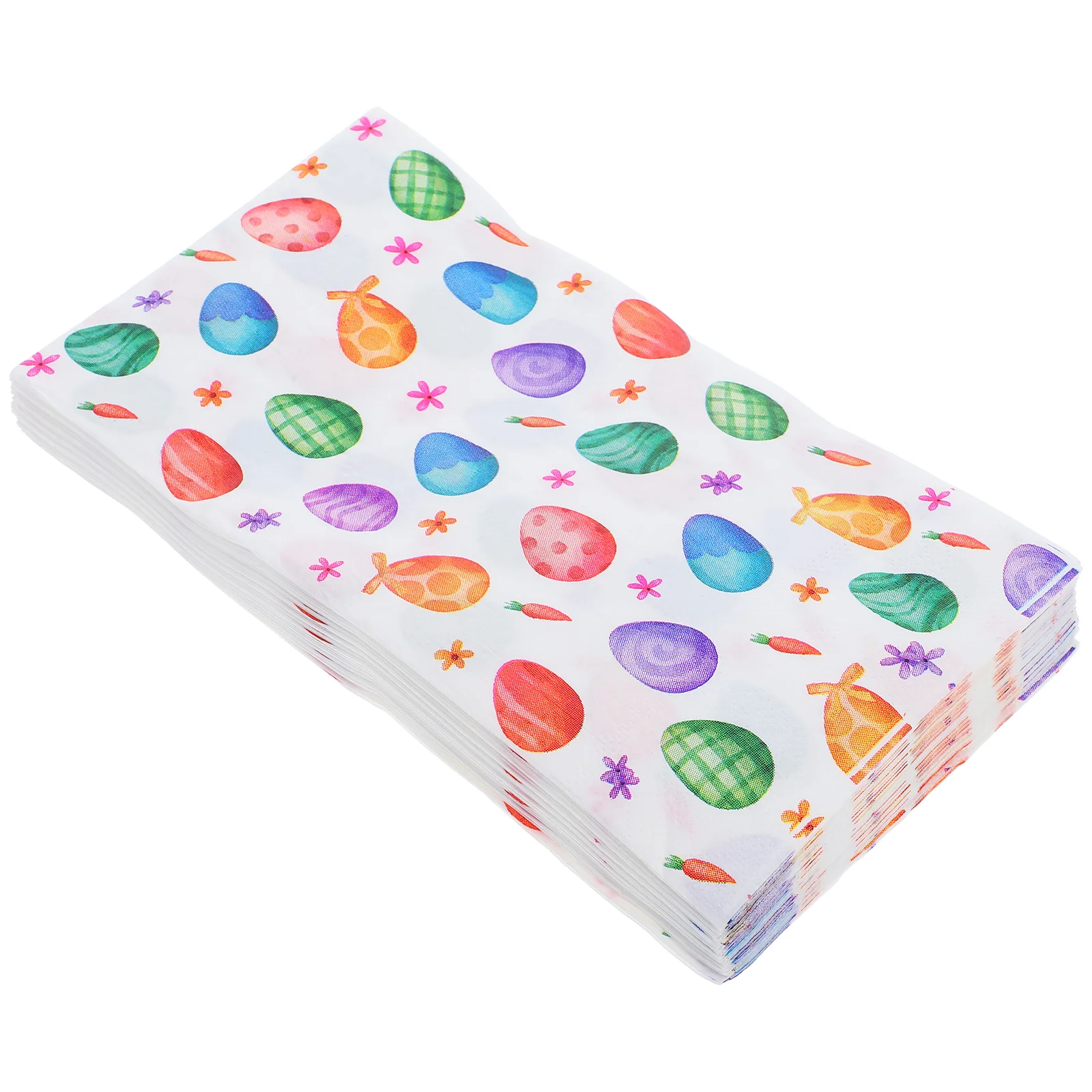 20 Pcs Easter Napkin Decorative Egg Wreath Kids Party Napkins for Decoupage Seat Fish Holiday Paper Child