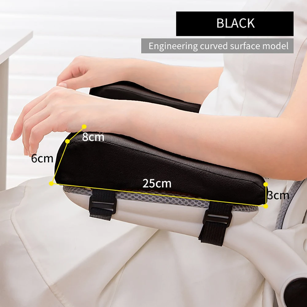 Ergonomic Office Chair Armrest Cushion with PU Foam Core for Enhanced Comfort