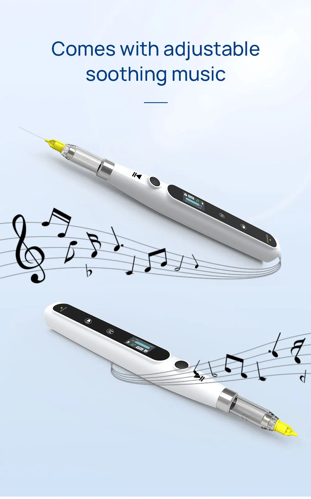 AZDENT Dental Oral Anesthesia Tragbares schmerzloses lokales Anästhesiegerät mit LCD-Display, aufladbares Instrument für Zahnarzt – Detail 8