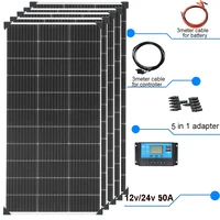 Chargeur de baie de Panneau Solaire 12V 120W |  panneaux solaires 240W | Panneau Monocristallin 360W | 480W | 600W | 720W | 1200W | kit panneau solaire charge RV bateau maison Solaire, Jardin, Camping-Car, Bateau et 1