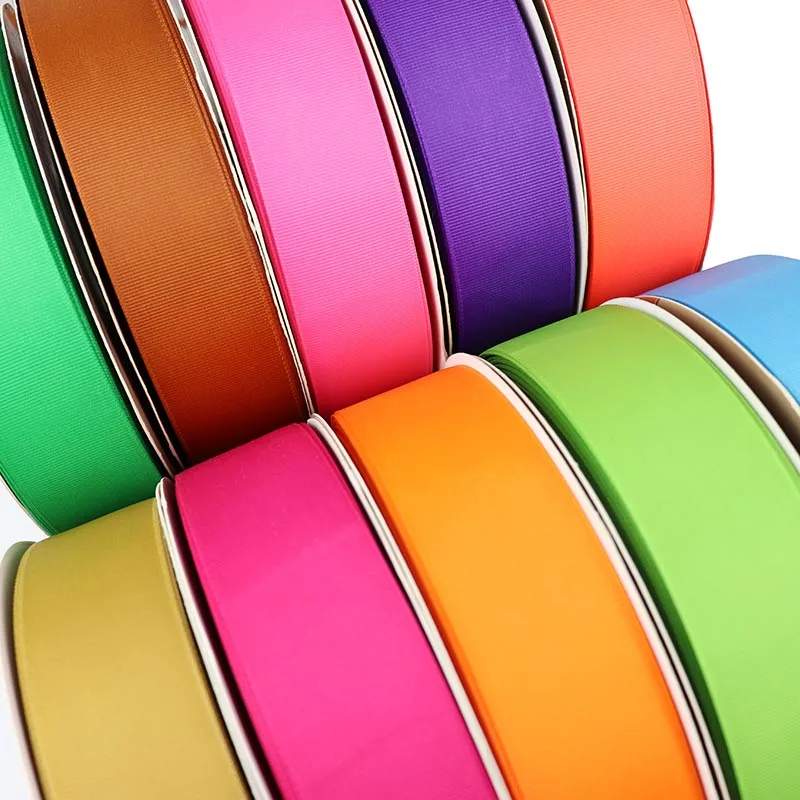 5 Yards Grosgrain Ribbon Wholesale Gift Wrap Christmas Decoration Ribbons DIY Bow Handmade Accessories 6-50mm