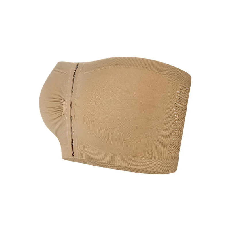 Sexy Front Button Strapless Bras For Women No Underwire Seamless Bralettes Women Wireless Bra Soft Support Plus Size Tube Top