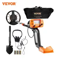 VEVOR Metal Detector 8Inch Waterproof Search Coil with High Accuracy Pointer Display Adjustable 38''-49'' Aluminum Stem Detector 1
