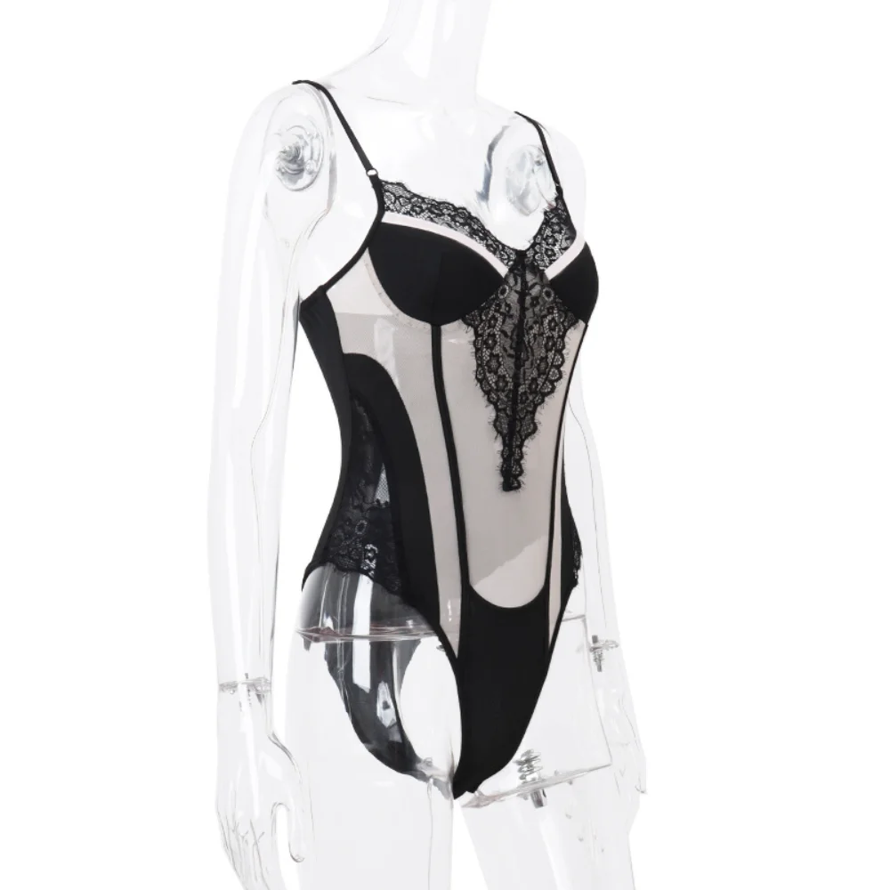 Side Hollow Out Skirt Suits Women Butterfly Mesh Mini Skirts And See Through Bodycon Bodysuit 2 Piece Sets For Ladies