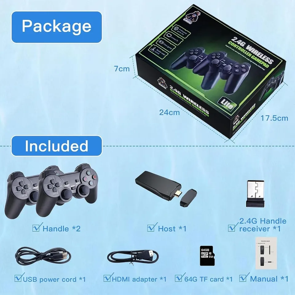 64G Retro Game Console with 20000 Games