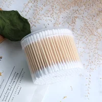 230 Pcs Cotton Swab Sticks for Ears Cast Buds Makeup Organic Oval Canning Swabs Cleanning Fioc Pointed 2