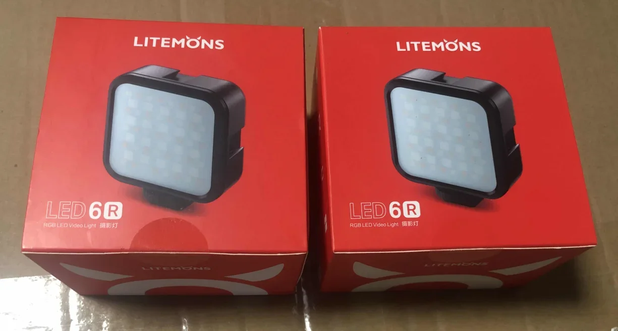 Godox LED6R RGB LED 비디오 조명, 내장 배터리, 카메라 스마트폰 촬영용 3200-6500K 조명, PK Ulanzi VL49
