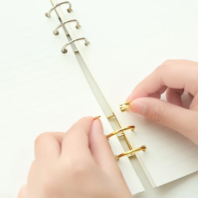 Binder Rings Stationery Book Scrapbook Clips For Photo Album Craft Office Supplies Loose Leaf Metal Book Binder Rings Stationery